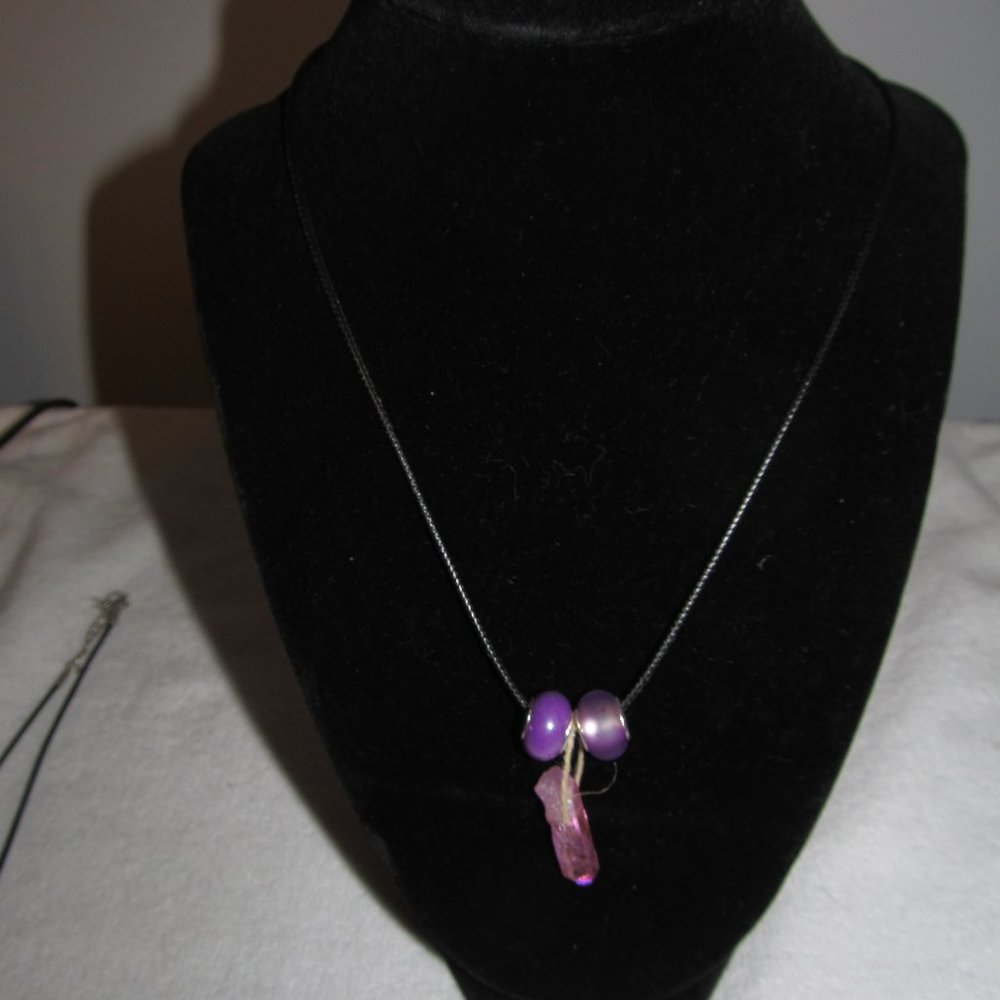 Purple w/ Pink Crystal